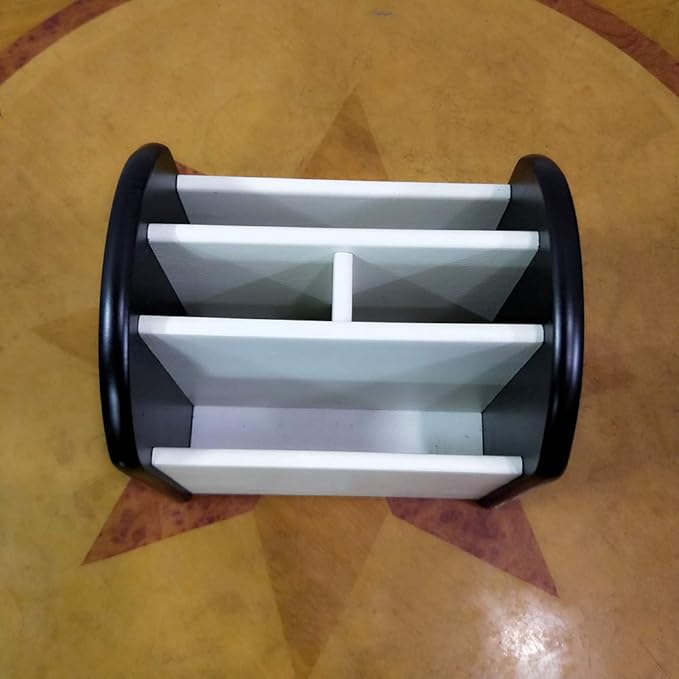 Rotating remote control caddy wood pen/pencil holder for desk organizer Simple black and white small item storage box HeBen7025