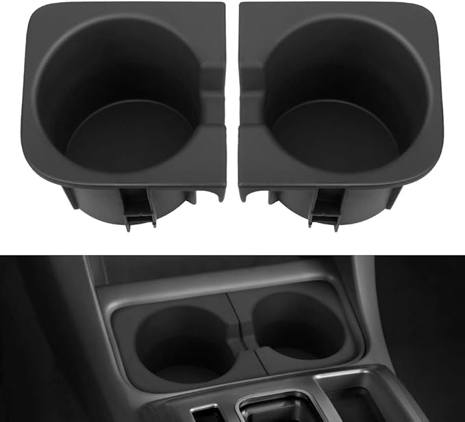 JOYTUTUS Door Cup Holder Insert Compatible with 2005-2017 Tacoma, Durable Car Cup Holder OE Replacement Accessories 66991-04012 66992-04012