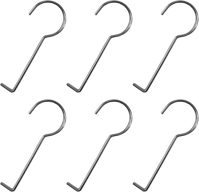 6-Pack Stainless Steel Drain Key for Linear Shower & Floor – Heavy Duty Removal Tool with Lifting Hooks, 2.5mm (0.1in) Thick, Resistant to Bending for Easy Cleaning