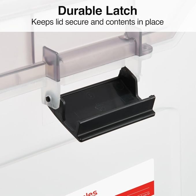 STAPLES File Box File Portable Tote, Letter Size, Clear, 2/Pack
