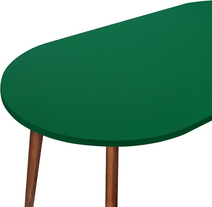 NEWISHER Fitted Oval Tablecloth 42 x 60 Inch Elastic Table Cloth, Stretch Spandex Table Cover Green Washable Polyester Top Cap Cover for Dining Picnic Camping Indoor and Outdoor