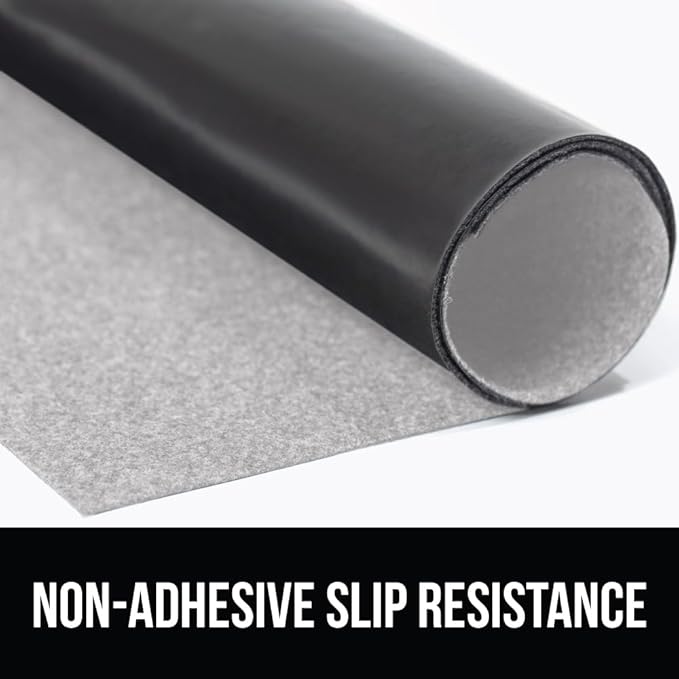 GORILLA GRIP LeakGuard Non-Adhesive Under Sink Mat for Kitchen Cabinet, Waterproof Quick Dry Shelf Liner, Durable Absorbent Felt Mats for Bathroom Sinks, Cabinets, Dresser, Easy Trim, 24x24 Light Gray