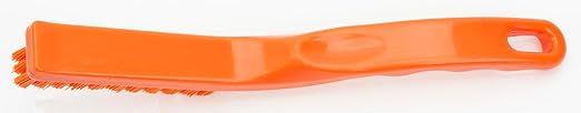 SPARTA Detail Brush Set - Grout & Crevice Brushes with Hanging Hole for Bathroom, Kitchens & Countertop, Plastic, 9 Inches, Orange
