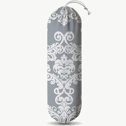 Damask Plastic Bag Holder, Reusable Garbage Bags Holders, Car Trash Bags, Wall Mount Kitchen Essentialsfor Home Kitchen, Housewarming Gift for Women Mom Grandma, Kitchen Pattern Garbage Bag 54