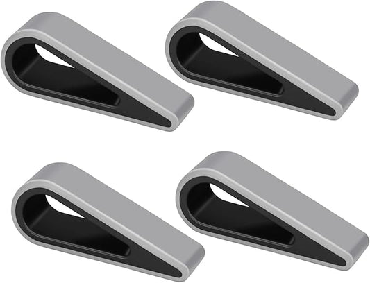 SUPBEE Universal Laptop/Computer Keyboard Stands, [4 Pack] Rubber Tilting Wedge Riser Holder for Desk, Ultra Compact Portable Ventilated Stand & Elevated Feet for Notebook Keyboard - Black