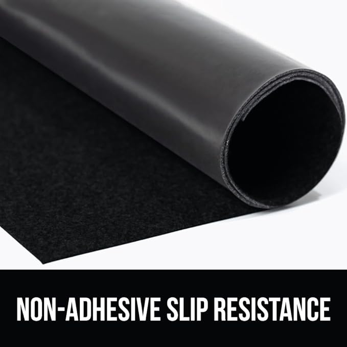 GORILLA GRIP LeakGuard Non-Adhesive Under Sink Mat for Kitchen Cabinet, Waterproof Quick Dry Shelf Liner, Durable Absorbent Felt Mats for Bathroom Sinks, Cabinets, Dresser, Easy to Trim, 24x30 Black