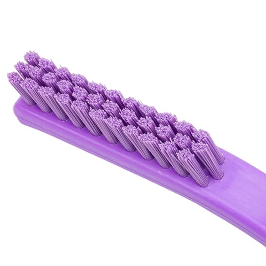 SPARTA Detail Brush Grout Brush, Crevice Brush with Hanging Hole for Bathroom, Kitchens, Countertop, Plastic, 9 Inches, Purple