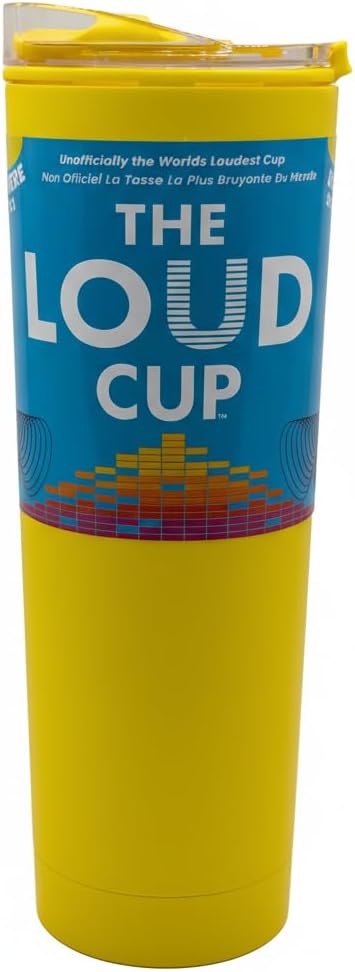 The LoudCup Blow Horn Tumbler, Cheer & Sip 2-in-1 Reusable Water Bottle with Built-In Horn for Sports Games, Tailgates, Parties & Events, BPA-Free