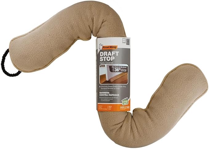 Frost King Door or Window Draft Stop Cloth Seal, 36-inches, Decorative Gold