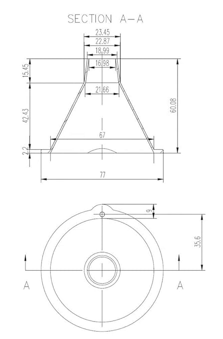 BleedZone Small Plastic Funnel Set - Tiny Funnels for Filling Bottles of Essential Oil and Perfumes, Small Funnels for Filling Bottles for Sand, Powders & Glitter Funnel for Snow Globe - 2 Pack