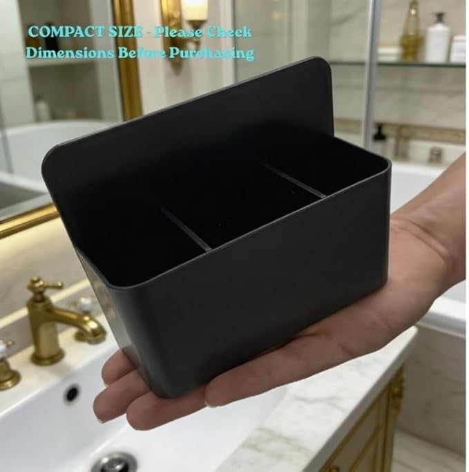 Magnetic Toothbrush Holder for Cruise Essentials 2026, Travel Bathroom Organizer for Stateroom, Cruise Must Haves for Alaska Cruise Essentials (Black)