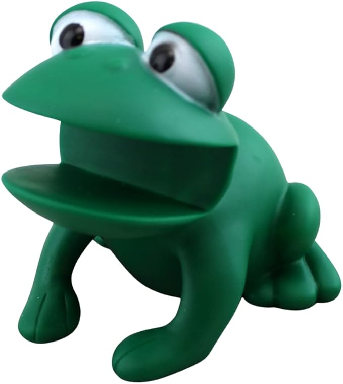 Dependable Industries inc. Essentials Frog Sponge Holder with Sponge – Cute Green Sink Organizer for Kitchen or Bathroom – Animal Design