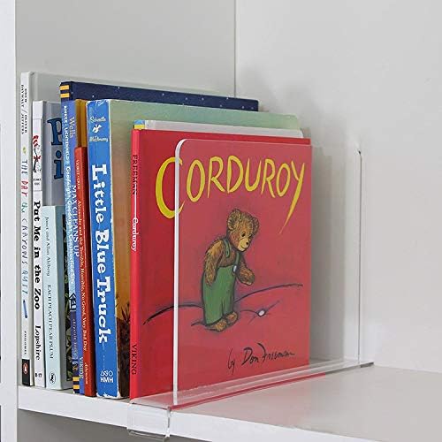 CY craft Shelf Dividers for Closets, 8PCS Clear Acrylic Shelf Divider for Wood Shelves and Clothes Organizer/Purses Separators Perfect for Kitchen Cabinets and Bedroom Organizer