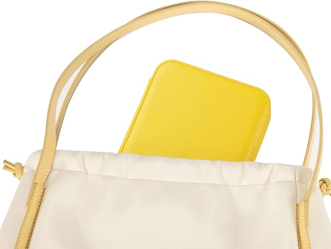 LANDICI Small Jewelry Box for Women Girls, PU Leather Travel Jewelry Organizer Case, Portable Jewellery Storage Holder Display for Ring Earrings Necklace Bracelet Bangle Watch Men Kids Gift, Yellow