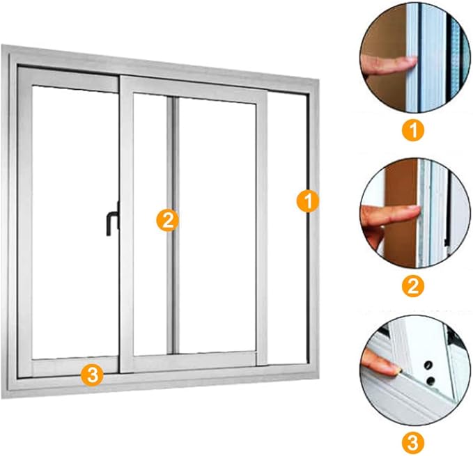 Bruiefpap 39.4FT Weather Stripping for Doors and Windows, Self-Adhesive Soundproofing Door Seal, Door Insulation for Sliding, Exterior, Frames and Front, 0.35'' Wide x 0.35'' Thick, White