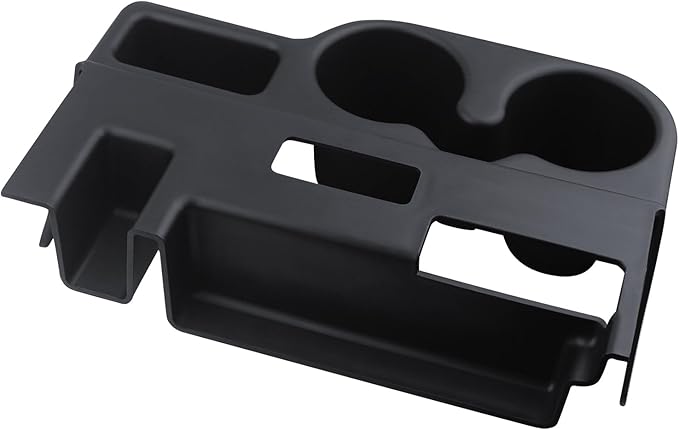 TQPONLY Cup Holder Attachment for Center Console | Compatible with 1998-2001 Dodge Ram 1500 2500 3500 Truck | Replaces 41019 SS281AZAA Front Seat Add-On Cupholder Tray Insert