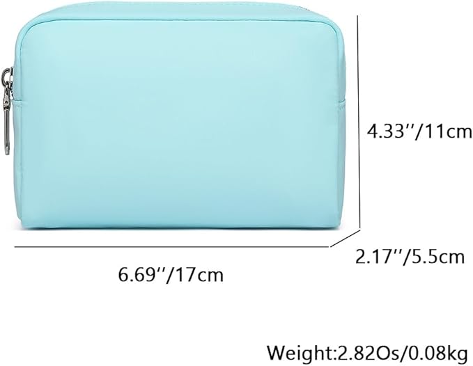 Waterproof Makeup Bag Large Capacity Women's Classic Black Wash Bag Adjustable Partition Wash Bag Brush and Cosmetic Carrying Bag… (Mint Green)