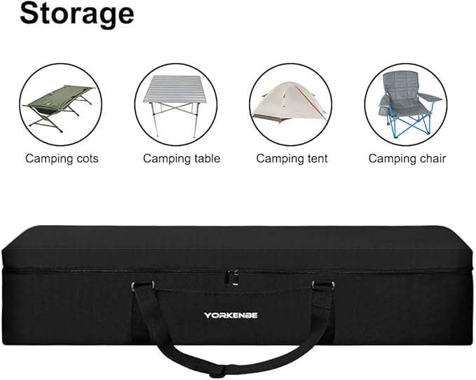 Camping Chair Replacement Bag, 42 Inch Extra Large Zippered Cot Bag, Waterproof Foldable Carrying Case with Handle Strap, Large Mouth fits Most Cots & Chairs for Travel Outdoor