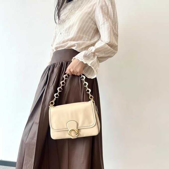 15.7 Inch Bag Chain Charm, Gold Purse Chain for Coach Teri Tabby Nolita Swinger Laurel Bag, Stylish C Phase Bag Accessory