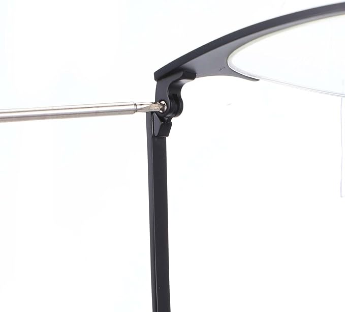 1 Pair Metal Glasses Arm Replacement, Universal Eyeglasses Repair Kit with Screws and Glasses Legs Replacement, Eye Glasses Tightening Kit Include Screws, Washers, Screwdrivers