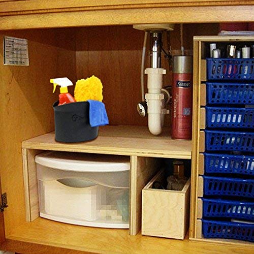 ZONETECH Portable Hanging Mini Car Garbage Can – Classic Black Trash Container - Premium Quality Automotive Universal Compact Traveling Wastebasket for Vehicle,Office,Home (2-Pack)