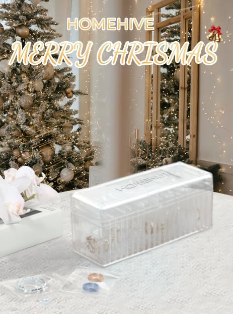 Acrylic Jewelry Box Organizer, Clear Jewelry Organizer and Storage with 20 Portable Anti Tarnish Jewelry bags, Travel Jewelry Case for Earrings/Rings/Necklaces Gifts for Women Girls, Clear