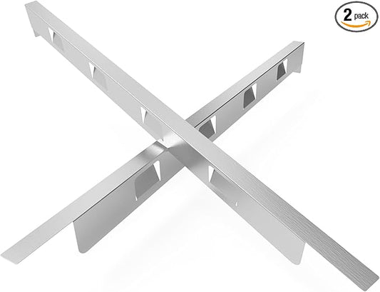 Stove Gap Covers 316 Stainless Steel,2 Pack 23.6-26" Trimmable Stove Gap Filler,Heat Resistant Stove Gap Guards,Between Stove and Counter Slide In Range Trim Kit for Kitchen,Silver