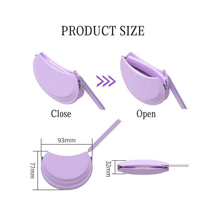 2 Pack Silicone Retainer Case with Vent Holes Lanyard Aligner Case Cute Portable Container Holder Night Guard Case for Travel Girl Women Men Kids (Purple+Pink)