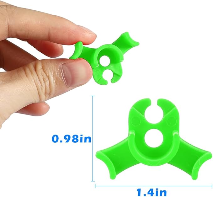 30 Pack Plant Bender Angle Adjustable Plant Training Clips Low Stress Training Clips 90 Degrees Plant Stem(Circle Style,Green)
