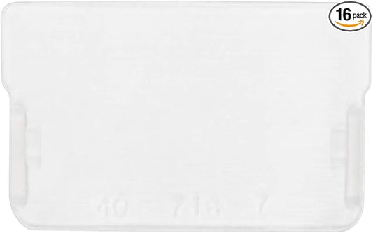 Akro-Mils 40716 Plastic Width Dividers for Small Drawers in Plastic Cabinets, Custom Storage Inserts for Teacher Toolbox, Small Parts Organizer, Screw Organizer and More, 16-Pack, Clear
