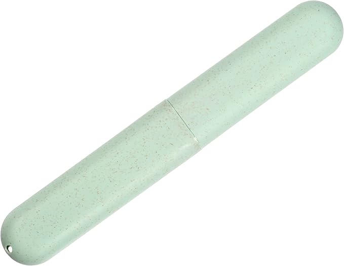 VOCOSTE 1pcs, Traveling Toothbrush Holders Case, PP Toothbrush Case for Travel Business, Green, 8.07''x1.22''x0.83''