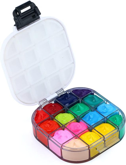 Transon Paint Saver Storage Palette Box 16well Portable Airtight Black