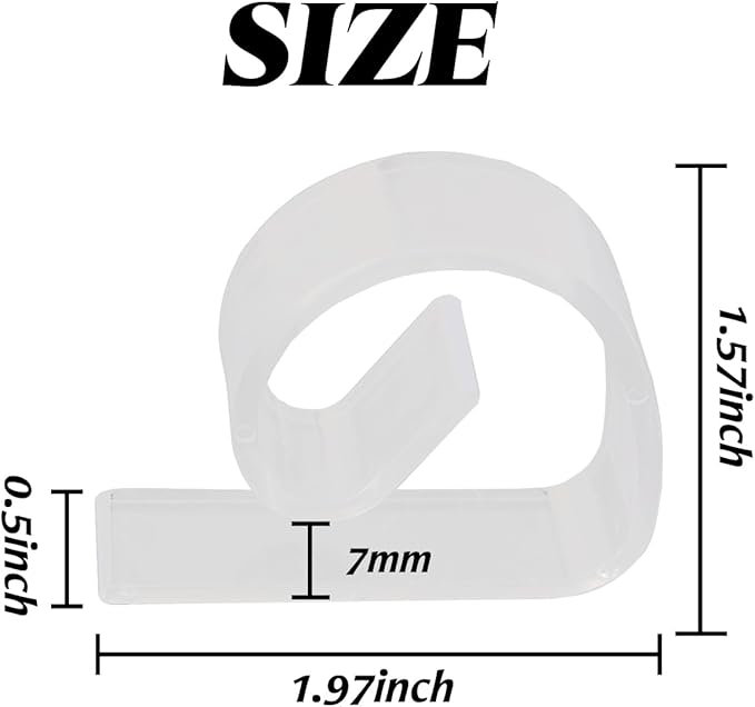 72PCS Transparent Clear Tablecloth Clips, Plastic Table Cloth Clips，Windproof Table Cover Holder Clamps，Table Cloth Holder for Christmas Home Wedding Party Indoor Outdoor Camping Picnic (72)