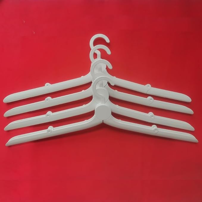 4pcs Foldable Hanger Travel Clothes-Hanger Portable Mini Drying Rack for Trips
