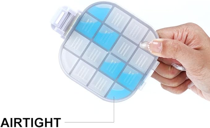 Transon Paint Saver Storage Palette Box 16well Portable Airtight Moisturizing White