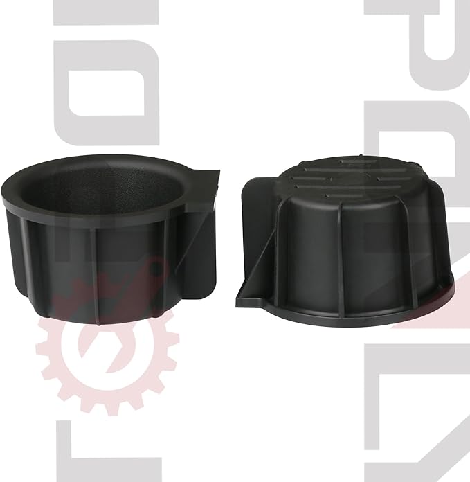 TQPONLY Flow Through Center Console Cup Holder Insert Replacement-Compatible with 2009-2014 Ford F150 Truck/2010-2014 Lincoln Mark LT | Replaces 41015 9L3Z-1513562-CB 9L3Z1513562CB (2 Pcs)