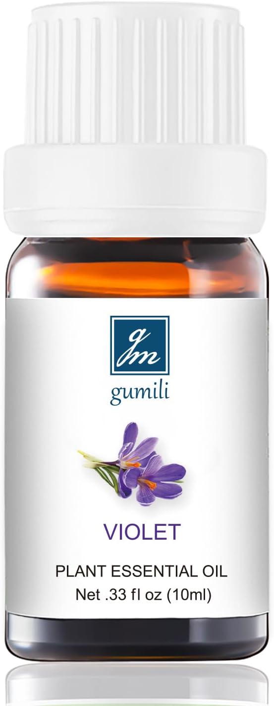 Violet Essential Oil - Pure Natural Fragrance for Aromatherapy, Perfume Making, Candles, Soap, Room Spray, Diffuser Blends - Organic, 10mL Undiluted