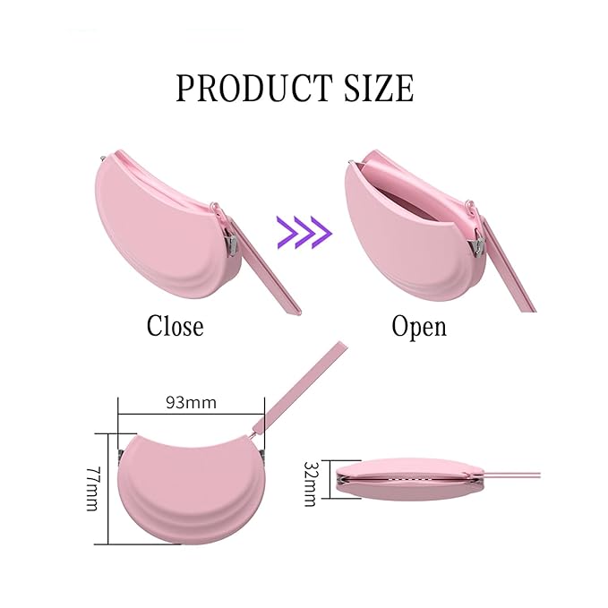 2 Pack Silicone Retainer Case with Vent Holes Lanyard Aligner Case Cute Portable Container Holder Night Guard Case for Travel Girl Women Men Kids (Pink+Blue)