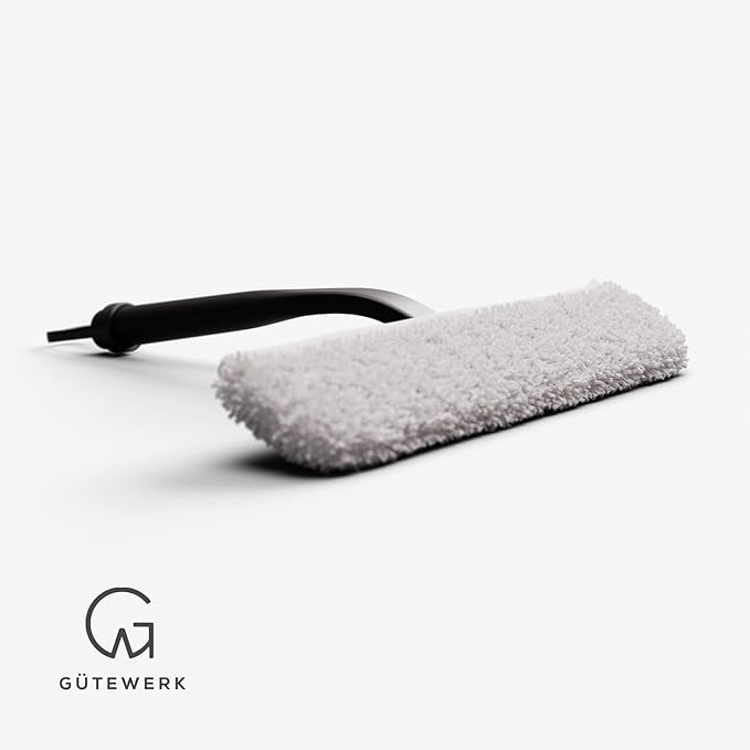 GÜTEWERK 2× Microfiber Cloths – Accessory for 11" Squeegee – Lint-Free, Streak-Free Cleaning for Car, Home, Kitchen, Windows & Glass – Cloths Only, Squeegee NOT Included
