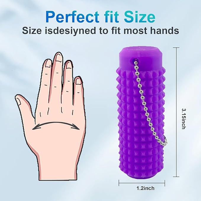 3PC Little Ouchies Fidget Toys Adults, Pain Stim Fidget Anxiety Relief Pain Stim Pocket Sensory Toys for Anxiety and Stress Reduction,Portable Travel Stress Relief Spiky Fidget Keychain (Style-2)