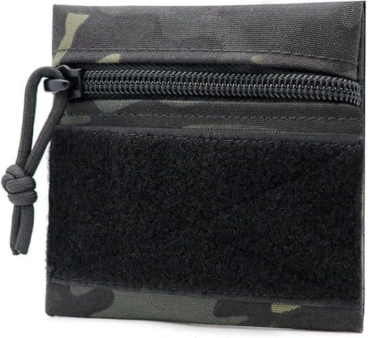 Qavctw Tactical Admin Pouch Bag with Hook and Loop Tool Storage Bag Snack Pouch Candy Bag Hanging Pouches Backpack Accessory Pouch