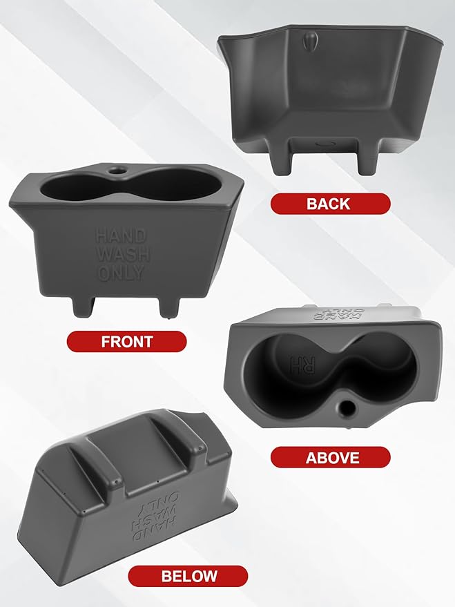 Cup Holder Left and Right Replacement for Ram 1500 2500 3500 4500 5500 2013 2014 2015 2016 2017 2018 2019 2020 5NN24XXXAA 1LD23XXXAA