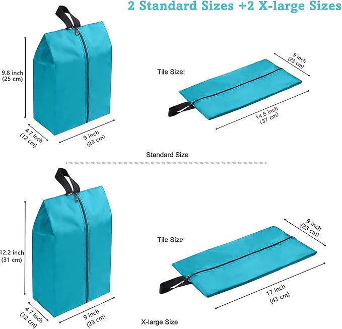 YAMIU Travel Shoe Bags (4-pack Green)