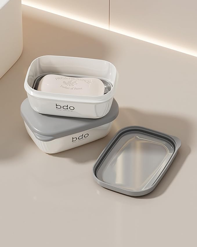 Travel Soap Case, Leakproof Soap Container with Lid, Portable Bar Soap Holder for Traveling, Soap Dishe for Bathroom, Shower, Gym, School, Camping, Vacation, Outdoor,Travel Essentials