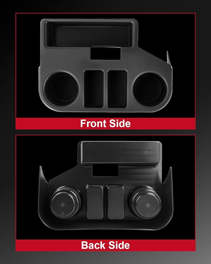 Center Console Cup Holder Compatible with Ram 1500 2500 3500 1994 1995 1996 1997 Black