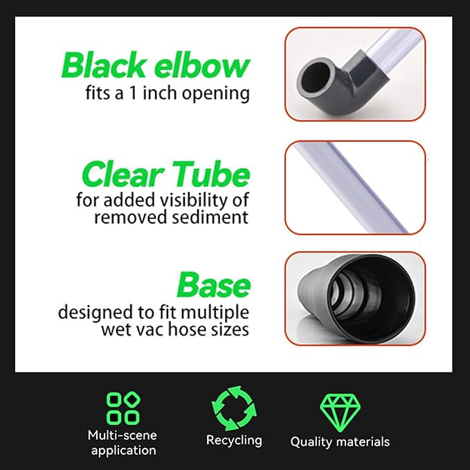 Universal Wet Vac Attachment - AC HVAC Drain Line Unclogger 3/4", 1" Vacuum Adapter to Unclog and Evacuate A/C Drain Lines, Hvac Ac Drain Line Cleaner Tool Vacuum Hose To PVC Pipe Adapter