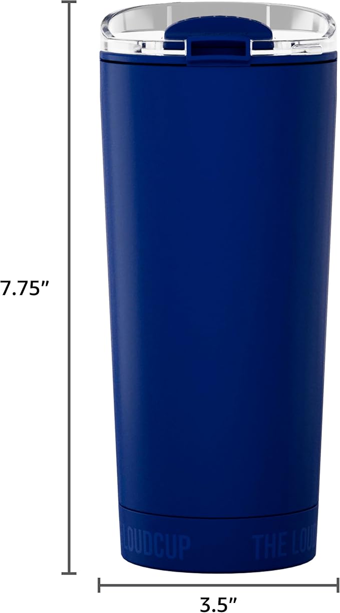 The LoudCup Blow Horn Tumbler, Cheer & Sip 2-in-1 Reusable Water Bottle with Built-In Horn for Sports Games, Tailgates, Parties & Events, BPA-Free