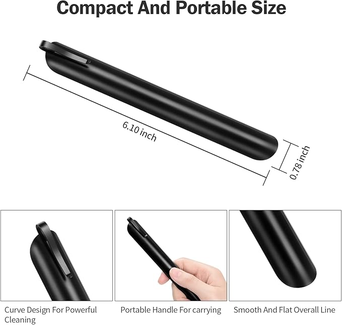 Crumbers, Table Cleaner Tool, Stainless Steel Crumbers for Servers, Bread Crumber, Crumb Sweeper, Restaurant Table Scraper for Crumbs on Table for Servers, Waiters and Waitresses (3 PACK, Black)