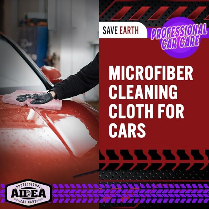 AIDEA 극세사 청소용 천 핑크 20팩, 자동차용 극세사 타월, 고급 자동차용 천, SUV, 가정, 주방, 창문, 작업장용 보푸라기 없는 먼지 제거용 걸레, 12×12인치