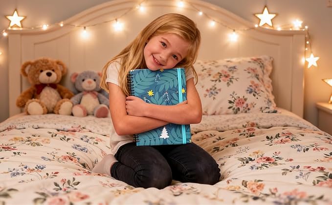 A5 Spiral Sticky Notebook,with 9 pads of decorated sticky notes and a handy notebook,Note Pads Teacher Appreciation Gift Writing Memo Pads School Office Supplies and Daily Life Organization (Blues)